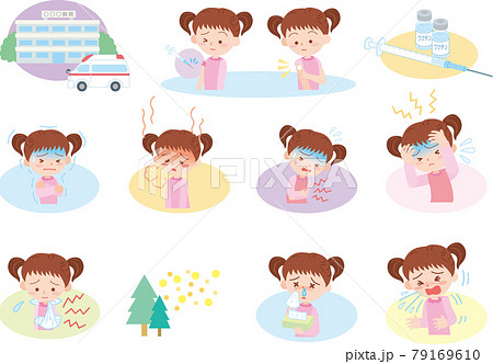 病気症状医療セット_女の子 79169610