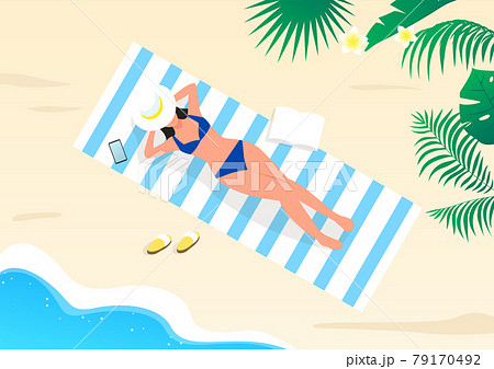 夏 休暇 背景のイラスト素材