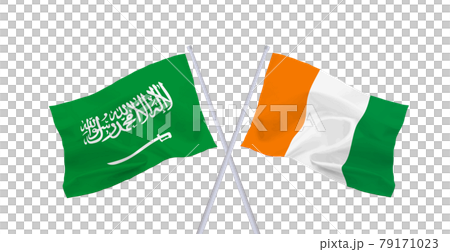 Flags of Saudi Arabia and Côte d'Ivoire Flags of Saudi Arabia and Côte d'Ivoire 79171023