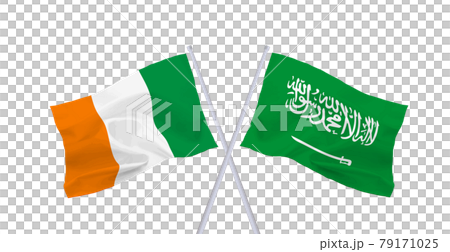 Flags of Saudi Arabia and Côte d'Ivoire Flags of Saudi Arabia and Côte d'Ivoire 79171025