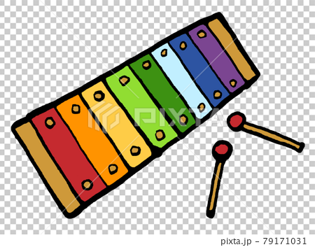 Cute hand-drawn illustration of xylophone - Stock Illustration [79171031] -  PIXTA