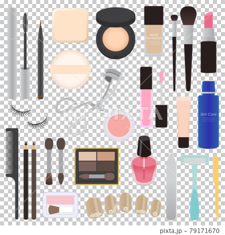 Illustration of makeup supplies 79171670