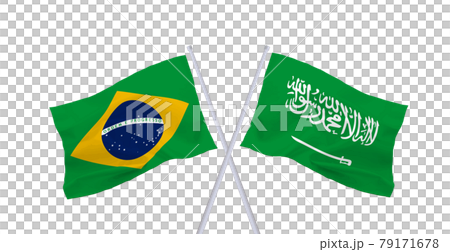 Flags of Saudi Arabia and Brazil Flags of Saudi Arabia and Brazil 79171678
