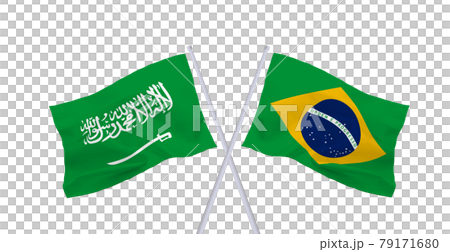 Flags of Saudi Arabia and Brazil Flags of Saudi Arabia and Brazil 79171680