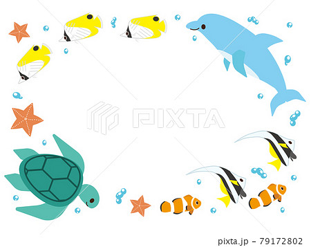 海の生物 二部構成の絵画 ホワイトフレーム 海の生物 二部構成の絵画 ホワイトフレーム 海の生物 二部構成の絵画