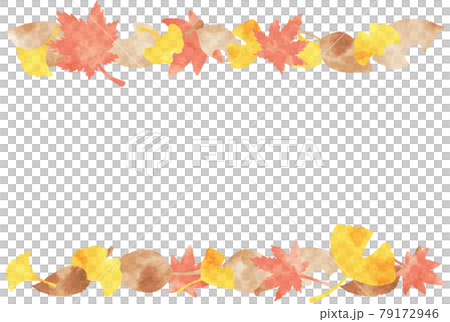 Beautiful watercolor autumn leaf frame Beautiful watercolor autumn leaf frame 79172946