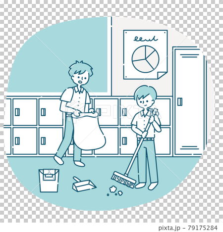 打掃教室的男孩 打掃教室的男孩 79175284