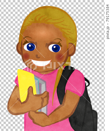 拿著筆記本的熱帶女孩 79175384