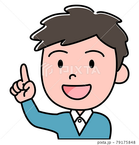 男性 指さし 気軽 カジュアル イラスト素材のイラスト素材 男性 指さし 気軽 カジュアル イラスト素材のイラスト素材