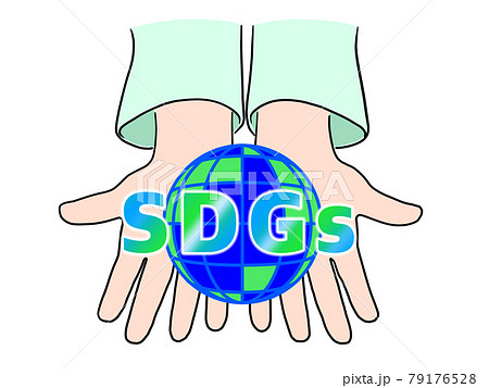 手のひらの緑の地球〜SDGs 79176528