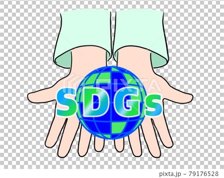 手のひらの緑の地球〜SDGs 79176528