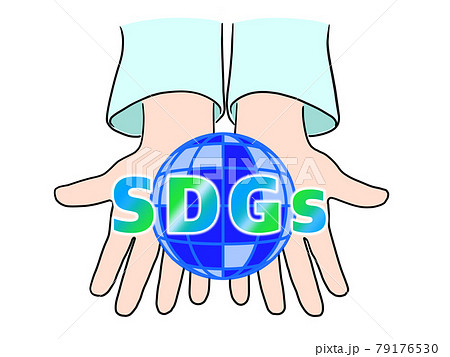 手のひらの青い地球〜SDGs 79176530