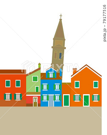 ブラーノ burano ヴェネツィア venezia イタリア italia ブラーノ burano ヴェネツィア venezia イタリア italia 79177516