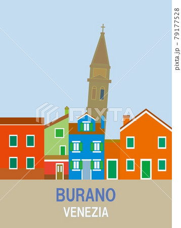 ブラーノ burano ヴェネツィア venezia イタリア italia ブラーノ burano ヴェネツィア venezia イタリア italia 79177528