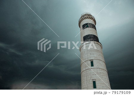 Murano lighthouse during a storm 79179109