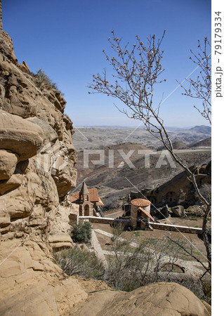 David Gareja famous georgian monastery building view 79179334