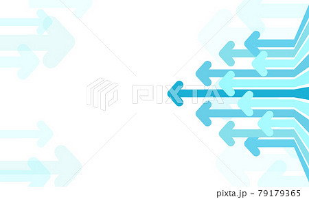 Arrows move to left. Concept of going backwards. abstract background 79179365