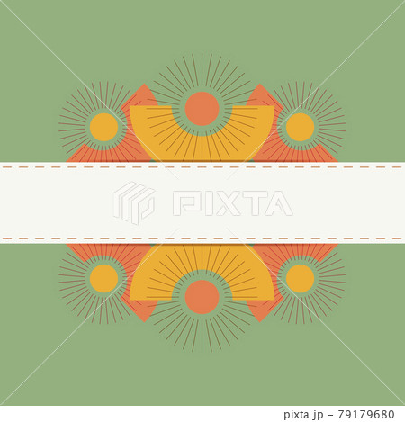 Book cover banner with geometric flowers. Book cover banner with geometric flowers. 79179680