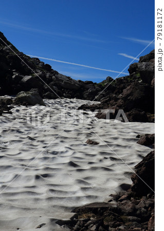 風景・登山・雪渓 風景・登山・雪渓 79181172