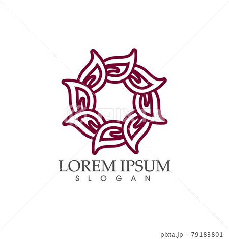 flower vector logo vector image 79183801