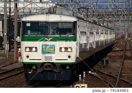 新宿行の特急スワローあかぎ号（185系電車） 79184963