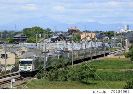 新宿行の特急あかぎ号（185系電車） 79184965