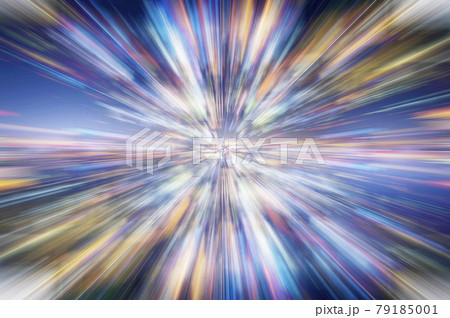 ワープイメージ。異次元空間へワープする。 79185001