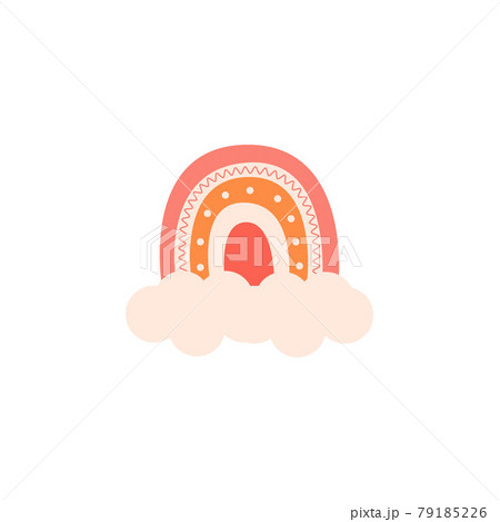 Hand drawn rainbow. Creative Scandinavian kids texture for fabric, wrapping, textile, wallpaper, apparel. Hand drawn rainbow. Creative Scandinavian kids texture for fabric, wrapping, textile, wallpaper, apparel. 79185226