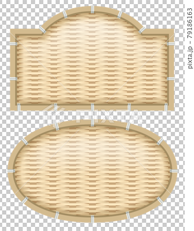 圖標集的漏勺(竹籃)。招牌。 圖標集的漏勺(竹籃)。招牌。 79186163