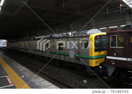 クモヤE493系による試運転列車(死重訓練) クモヤE493系による試運転列車(死重訓練) 79186503