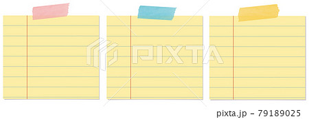 ポストイット メモ 紙のイラスト素材