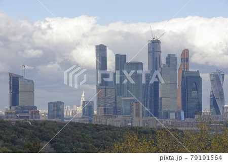 View from Vorobyovy Hills on the Moscow-City 79191564
