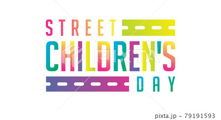 street children's day vector background 79191593