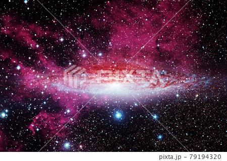 Outer space art. Starfield. Elements of this image furnished by NASA. 79194320