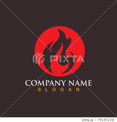 Fire logo vector illustration design 79195228