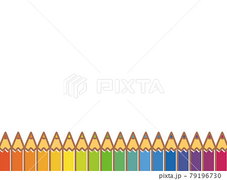 色鉛筆セット・フラット 79196730