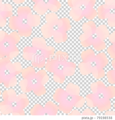 水彩風のピンクの花の背景 79198538