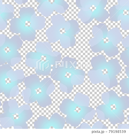 水彩風のブルーの花の背景 79198539