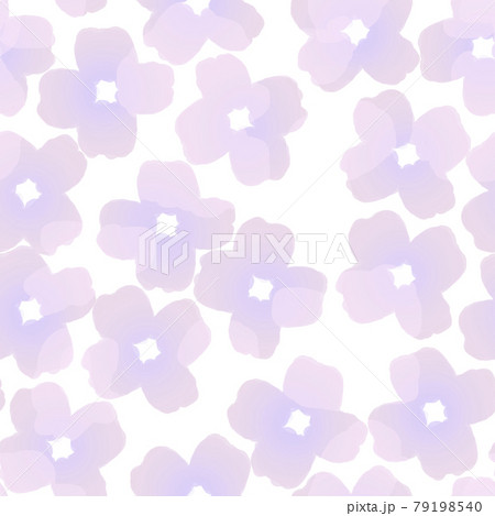 水彩風の紫の花の背景 79198540