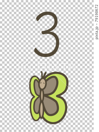 數字海報 3 蝴蝶 數字海報 3 蝴蝶 79198672