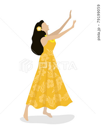 フラダンスをする女性 79199059