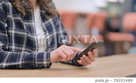 Female Hands using Smartphone, Close up Female Hands using Smartphone, Close up 79201489