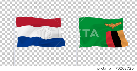 ザンビアとオランダの国旗 79202720
