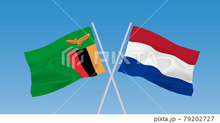 ザンビアとオランダの国旗