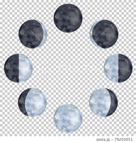 月相淺藍色模擬式月亮 79203051