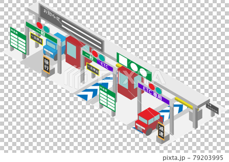 等距高速公路出口收費站 79203995