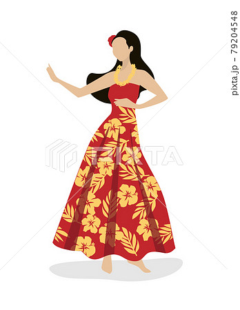 フラダンスをする女性 79204548