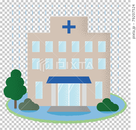 遭受洪水破壞的醫院的病媒圖解 79207524