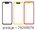 3台のスマートフォン 79209076