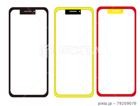 3台のスマートフォン 3台のスマートフォン 79209076